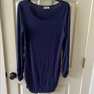 Sherosa Navy Long Sleeve Top